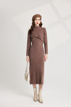 Women's 's Bow Knit Sweater Vest & Dress Set
