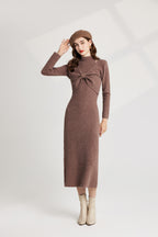 Women's 's Bow Knit Sweater Vest & Dress Set