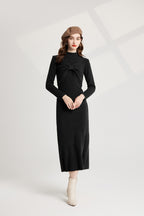 Women's 's Bow Knit Sweater Vest & Dress Set