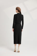 Women's 's Bow Knit Sweater Vest & Dress Set