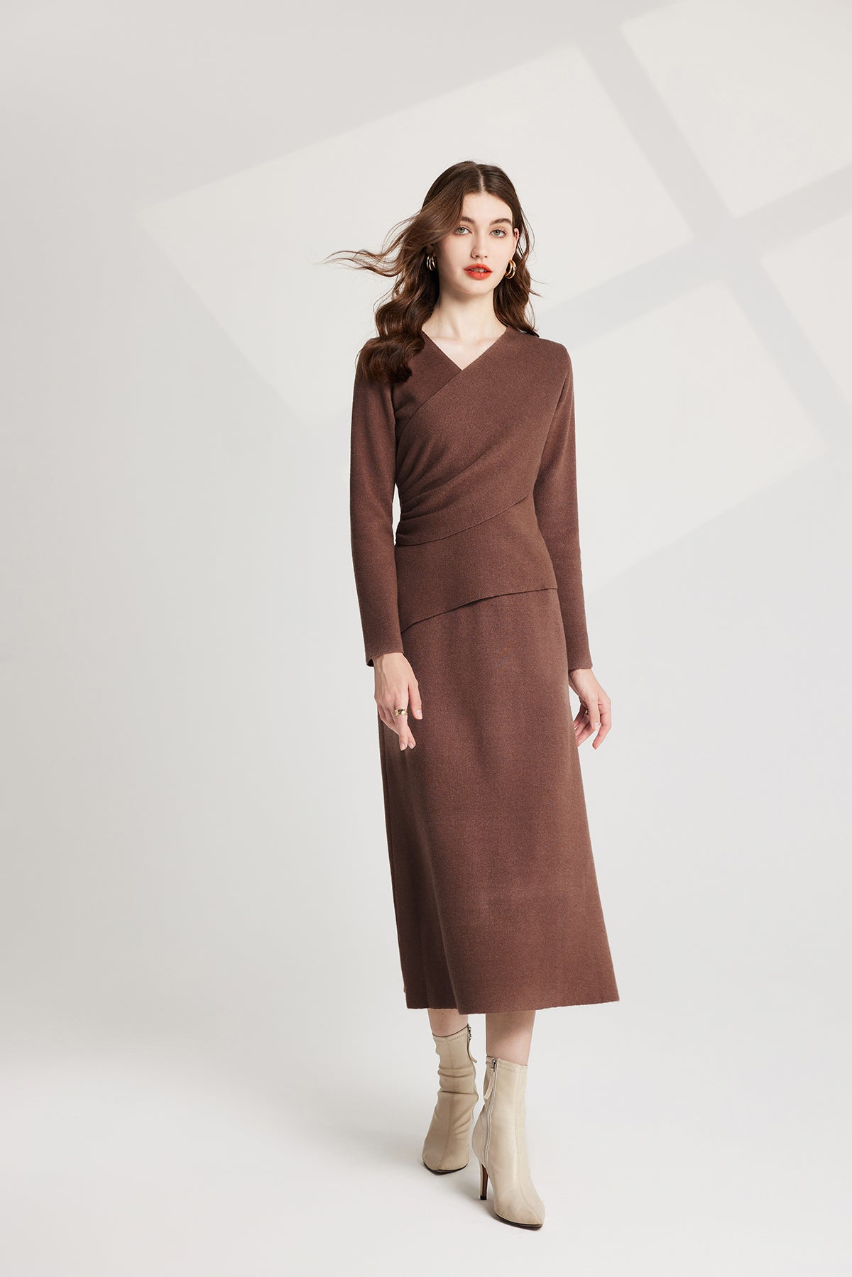 Women's 's Knit Sweater Vest & Dress Set