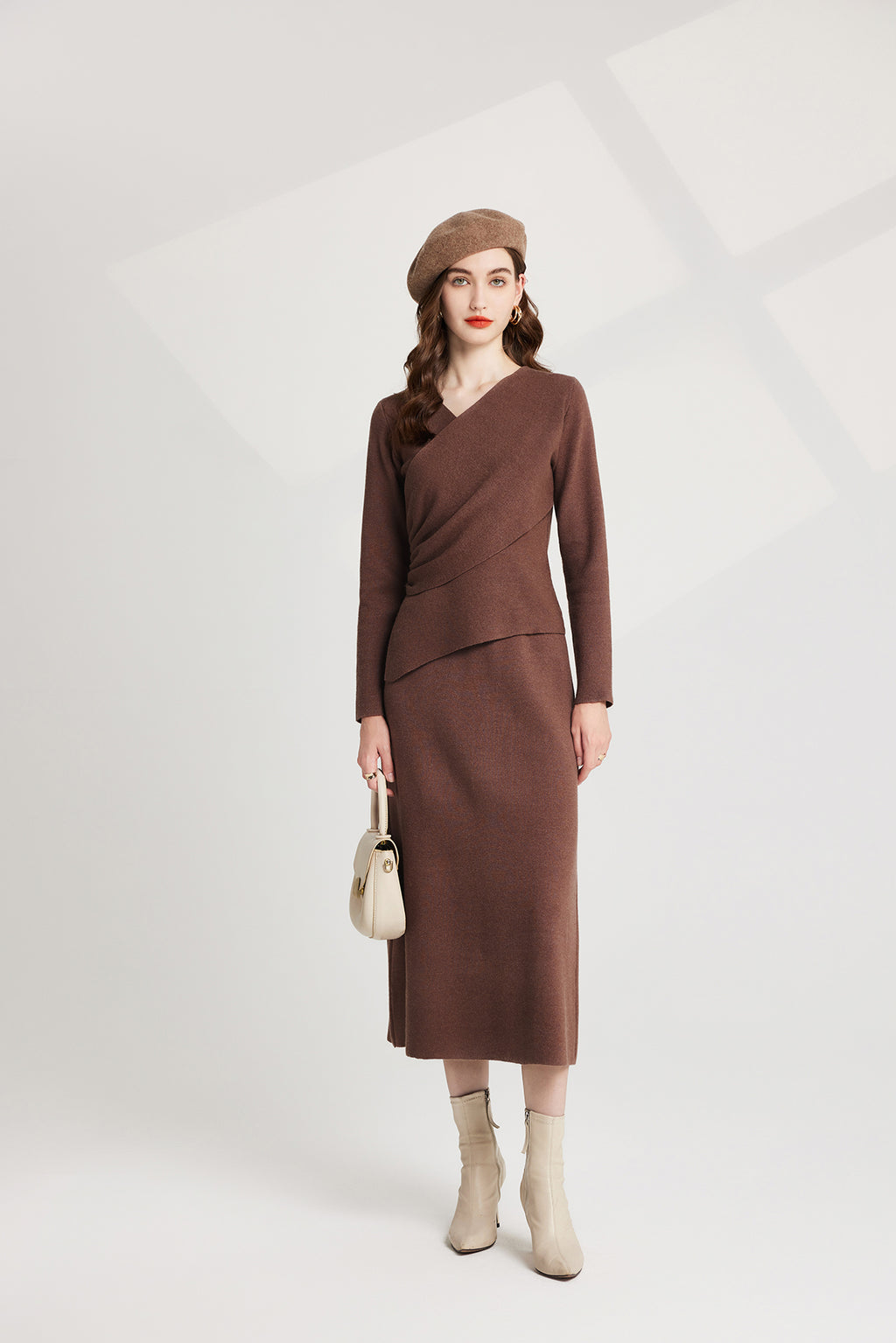 Women's 's Knit Sweater Vest & Dress Set