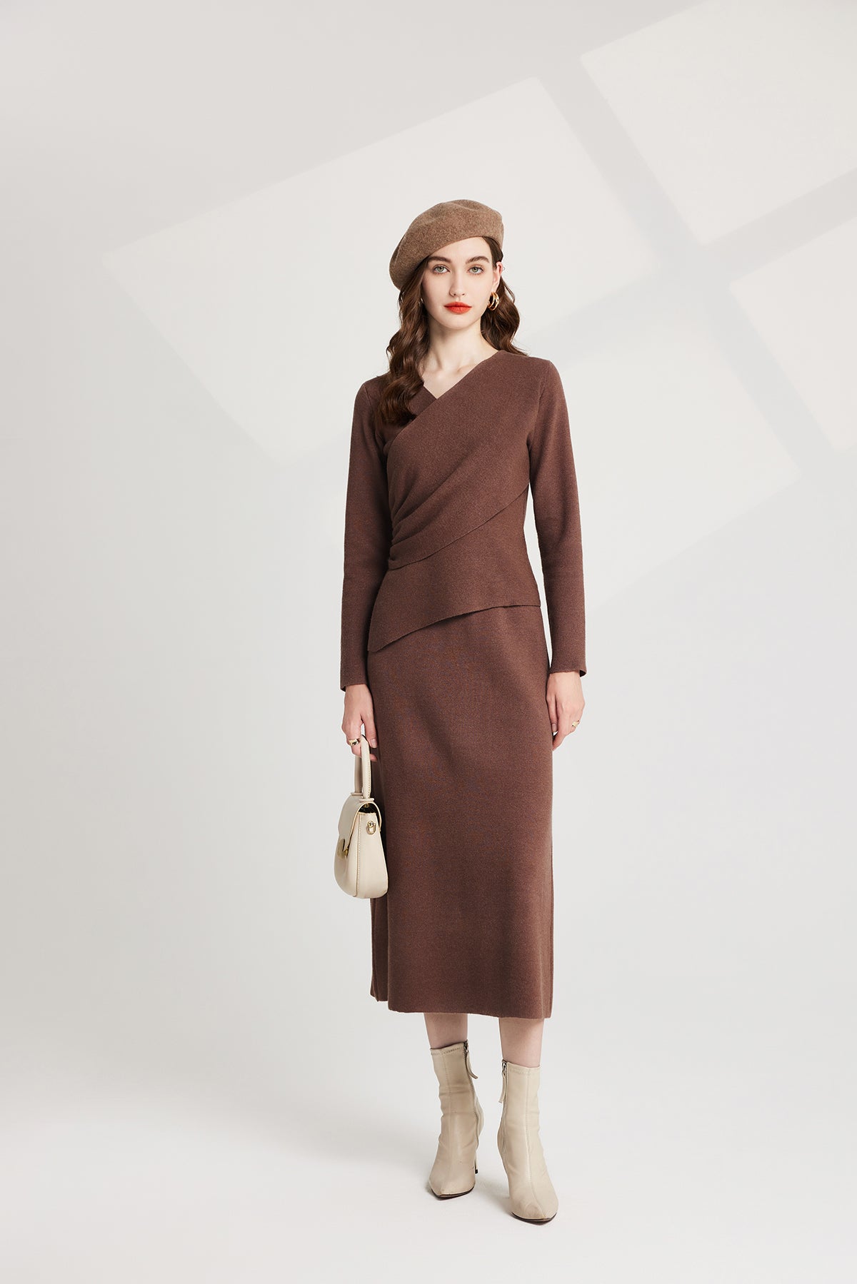 Women's 's Knit Sweater Vest & Dress Set