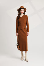 Women's 's Knit Sweater Vest & Dress Set