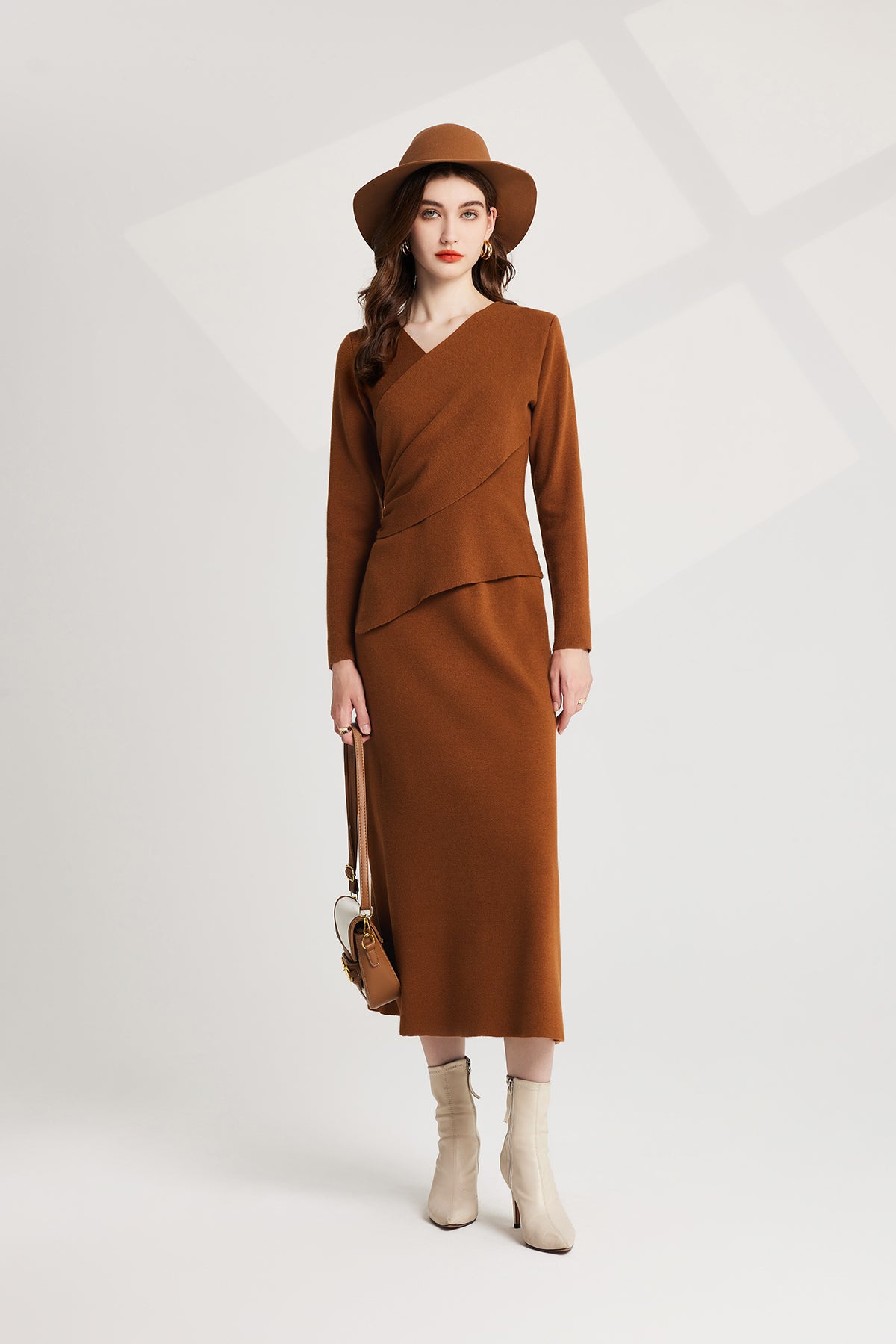 Women's 's Knit Sweater Vest & Dress Set