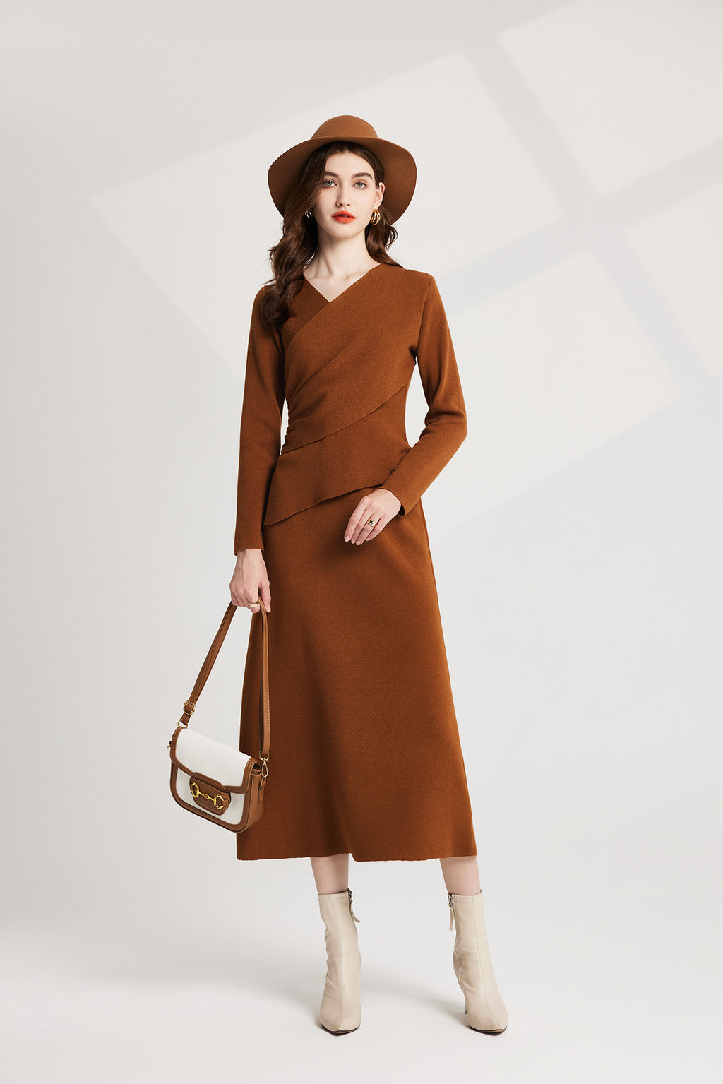Women's 's Knit Sweater Vest & Dress Set