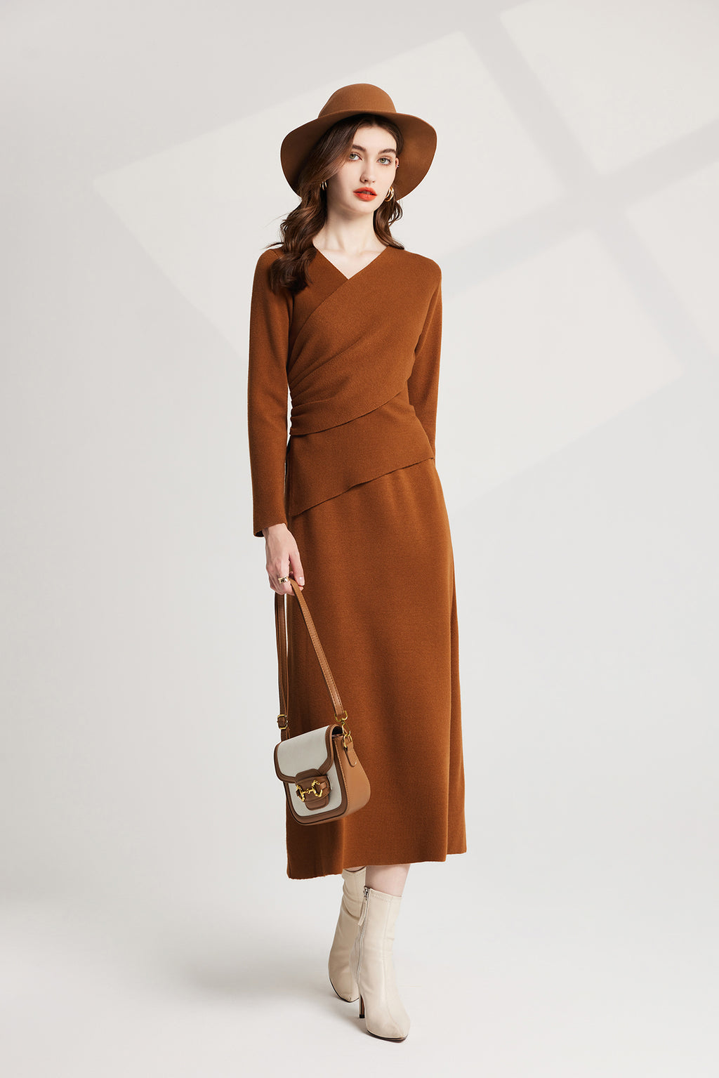 Women's 's Knit Sweater Vest & Dress Set