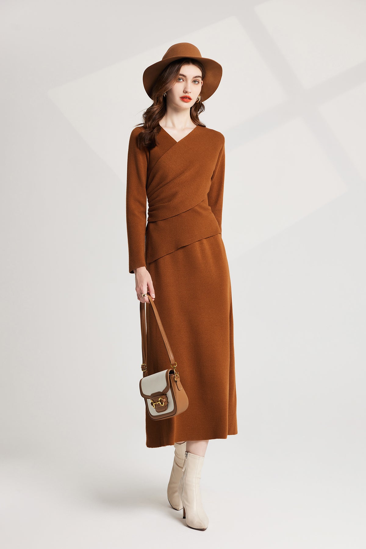 Women's 's Knit Sweater Vest & Dress Set