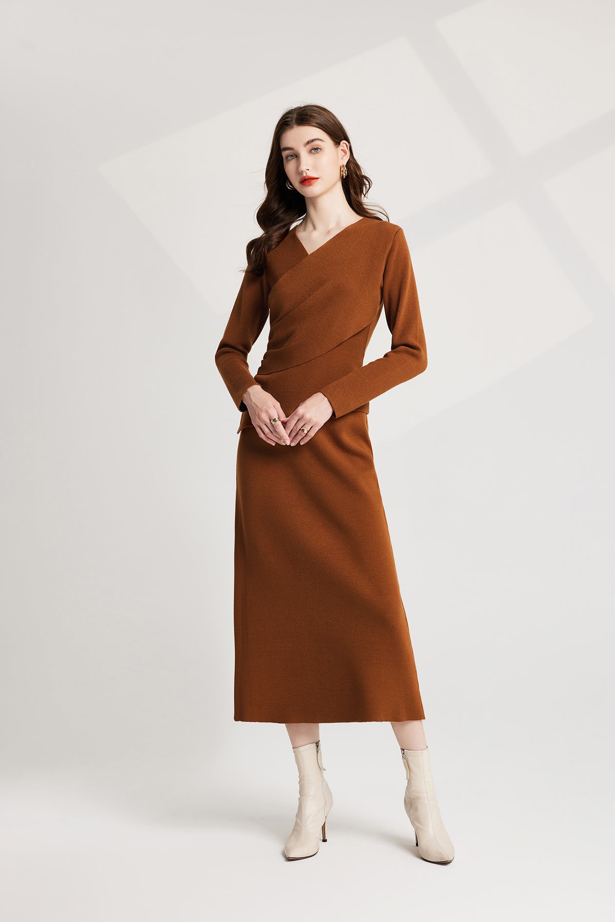 Women's 's Knit Sweater Vest & Dress Set