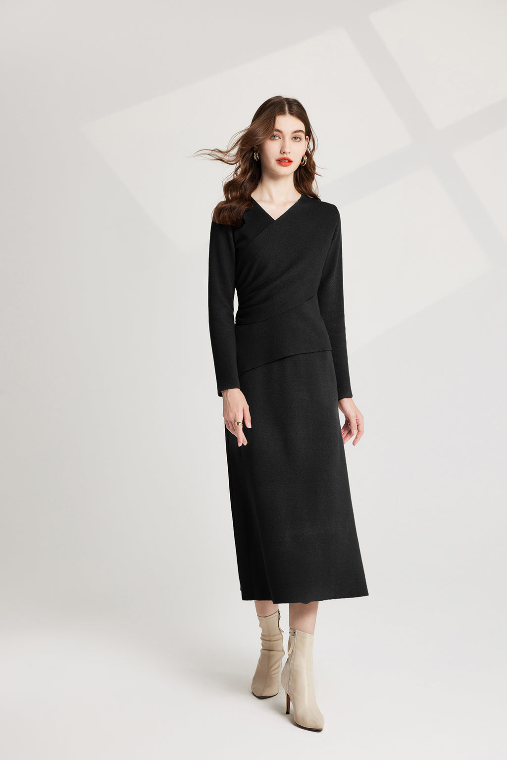 Women's 's Knit Sweater Vest & Dress Set