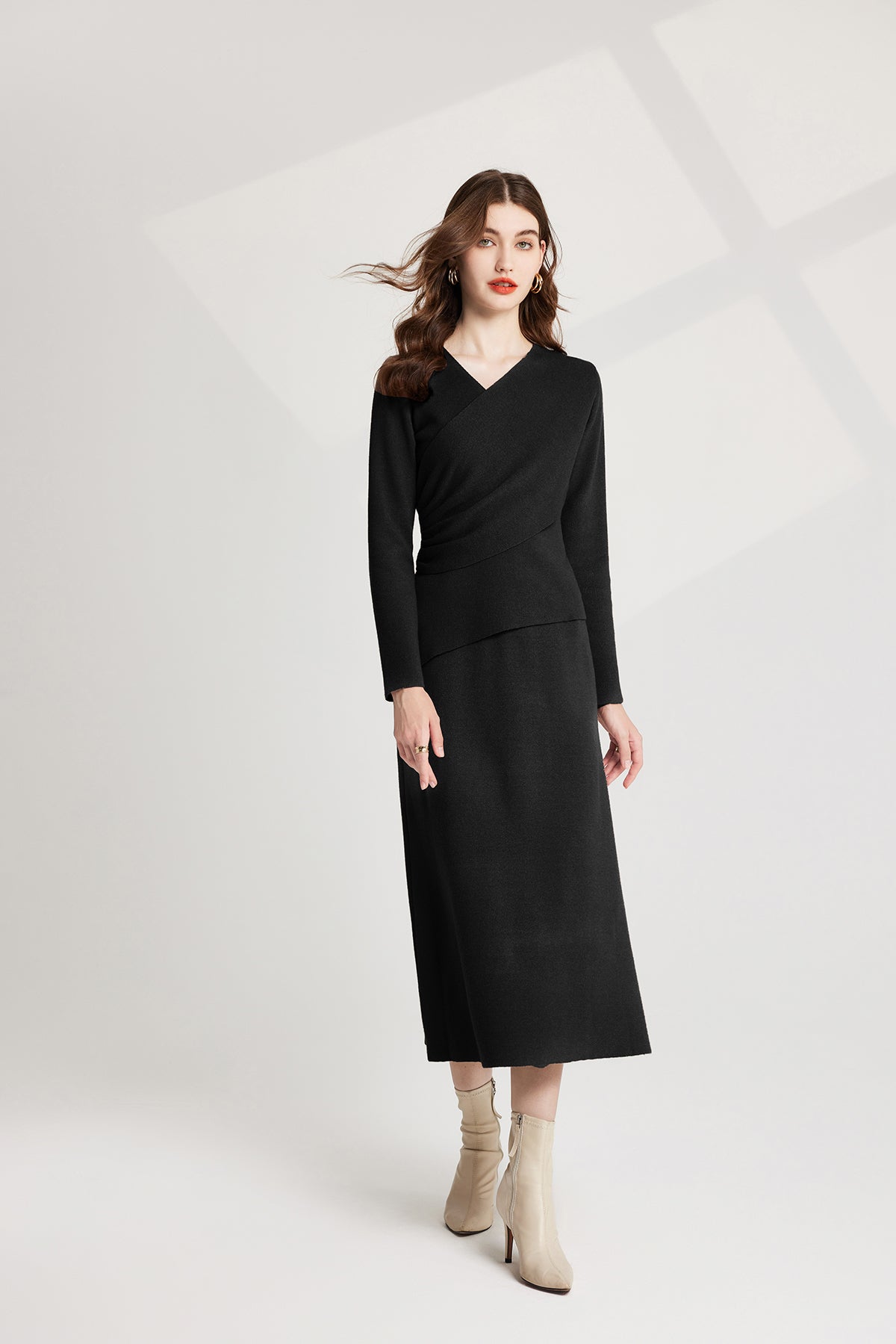 Women's 's Knit Sweater Vest & Dress Set