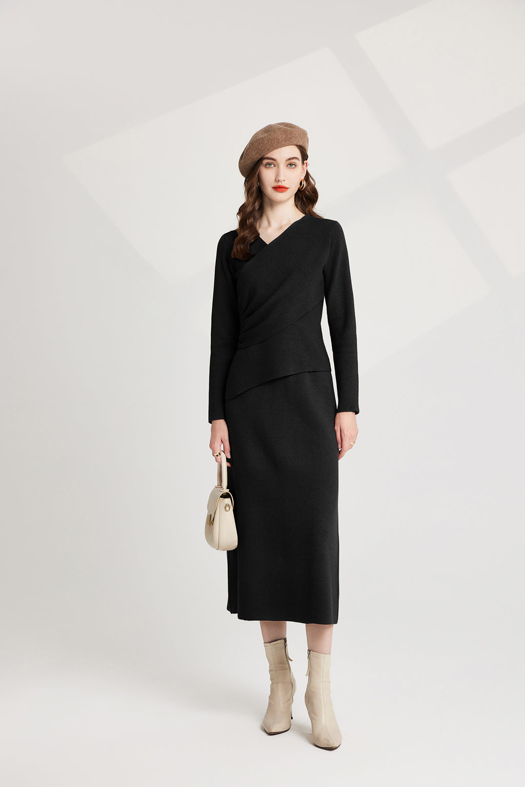 Women's 's Knit Sweater Vest & Dress Set