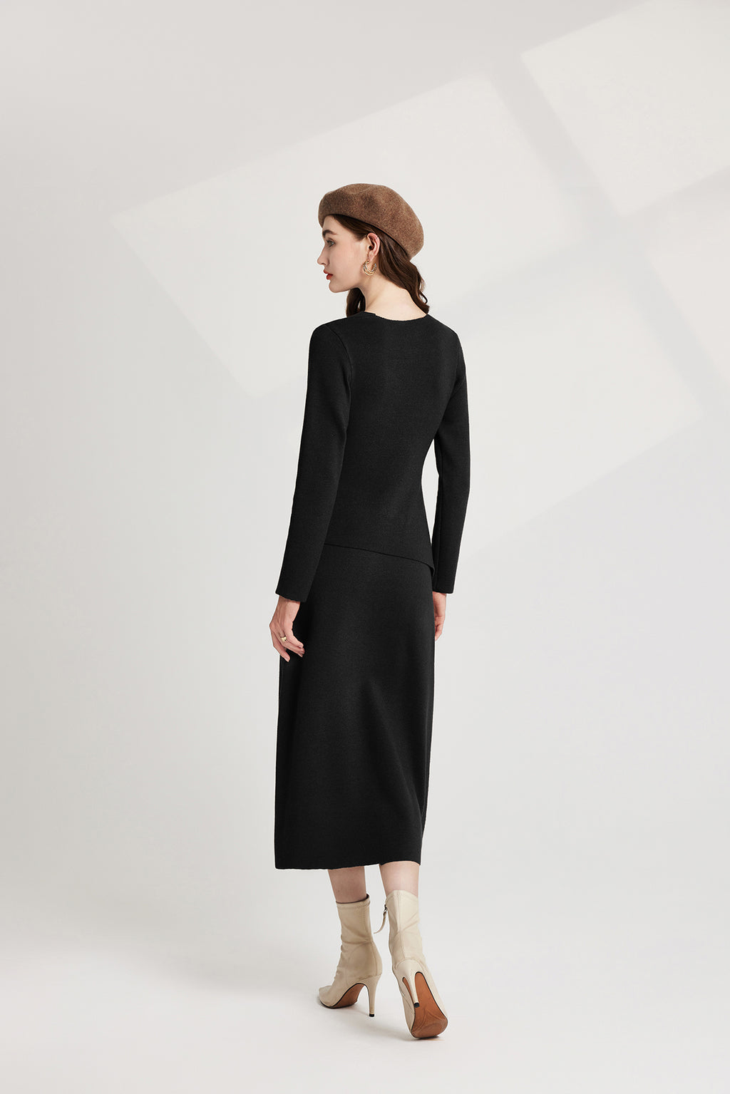 Women's 's Knit Sweater Vest & Dress Set
