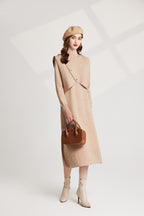 Women's 's Knit Vest & Long-Sleeve Dress Set