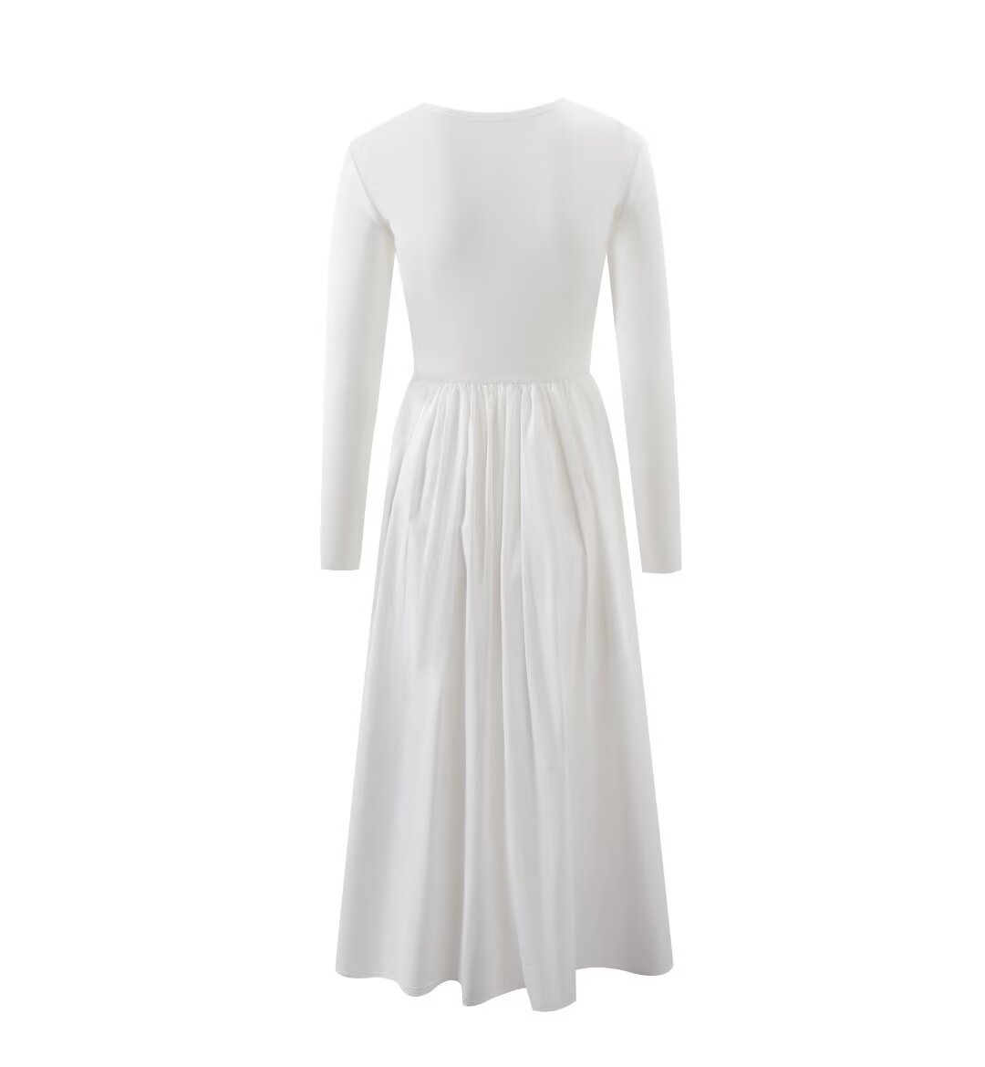 Knit Long-Sleeve Slim-Fit Maxi Dress