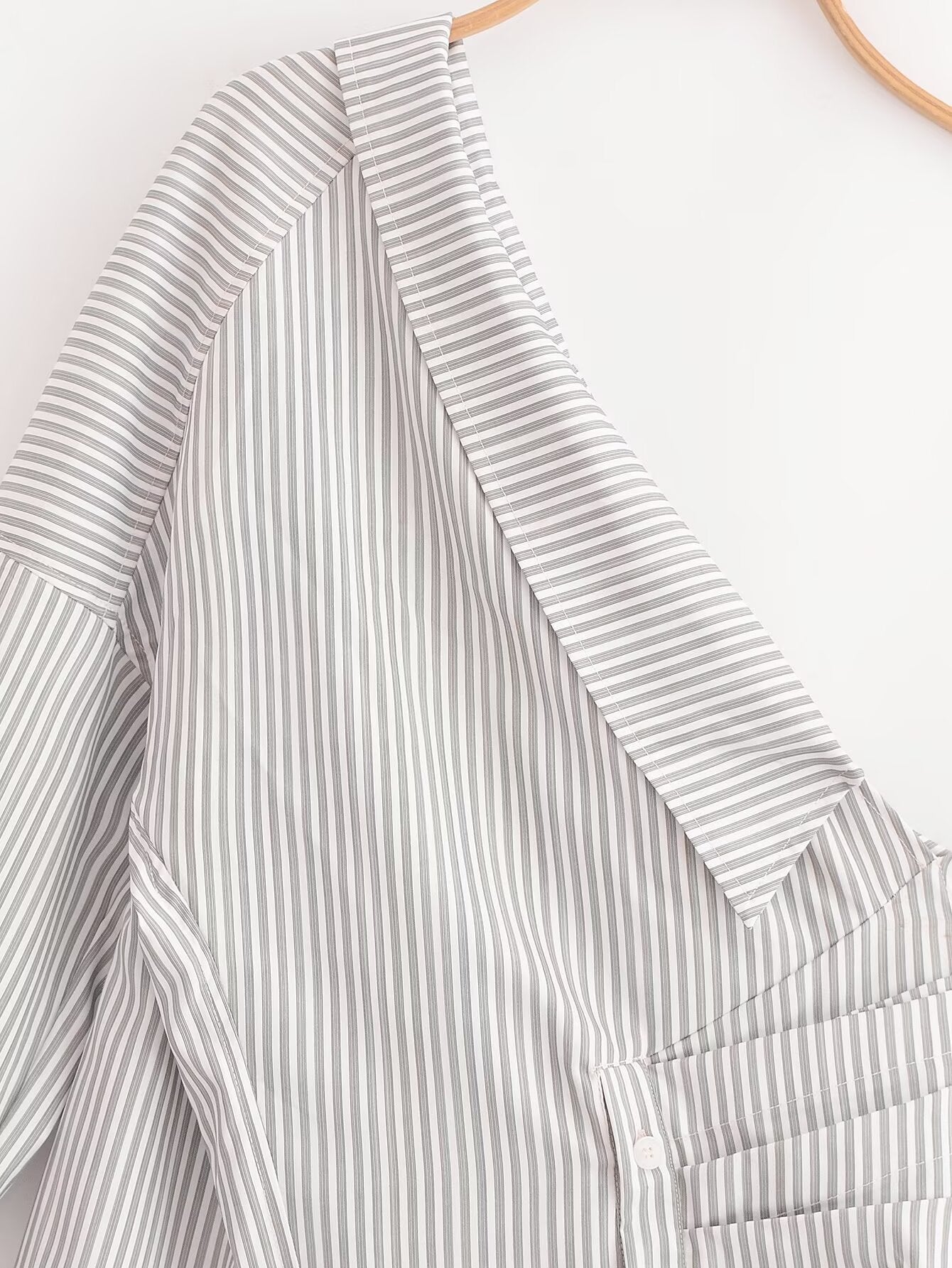 Women's Irregular Asymmetric Striped Shirt Sexy Pirational Design Shirt
