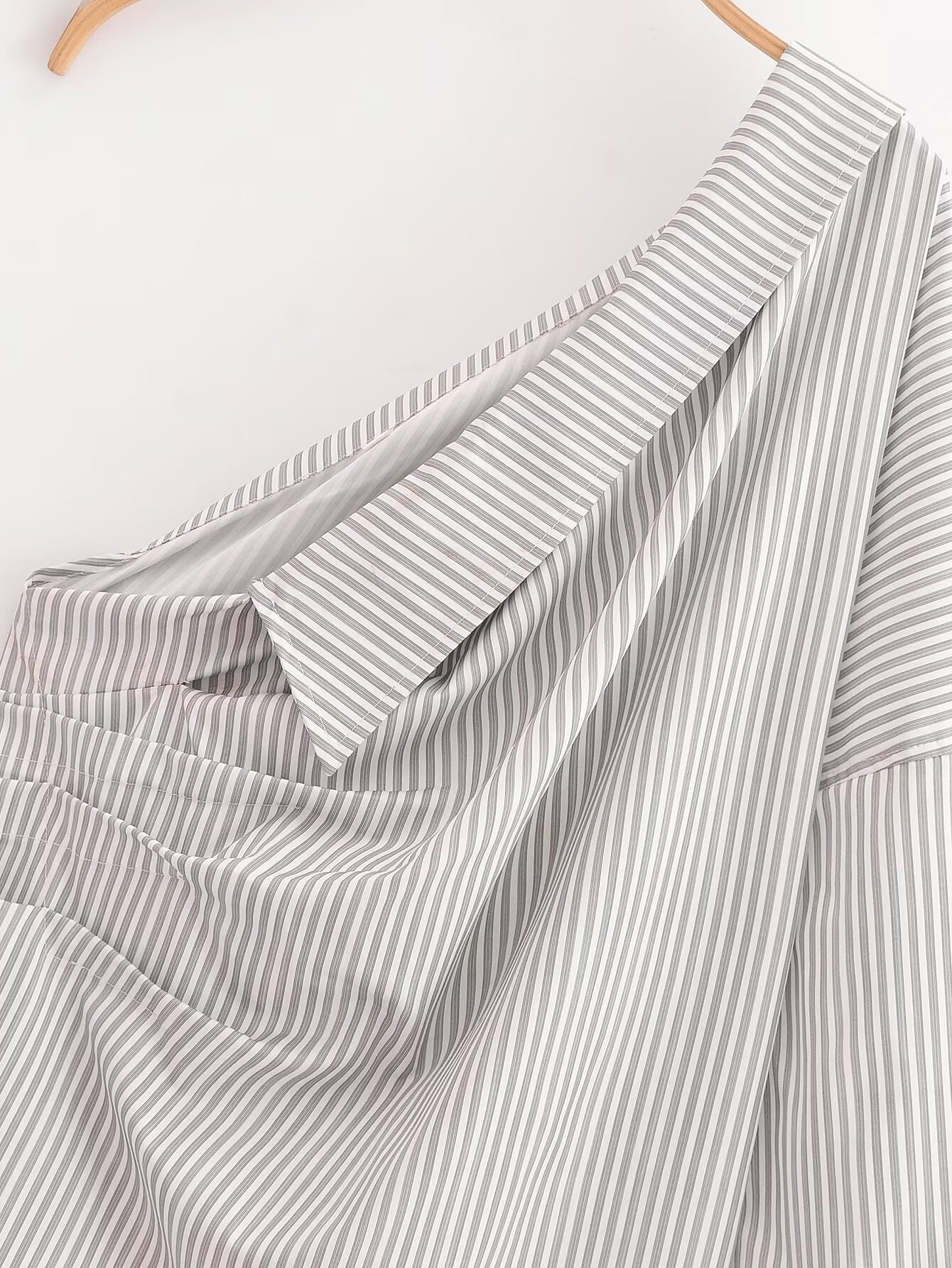 Women's Irregular Asymmetric Striped Shirt Sexy Pirational Design Shirt
