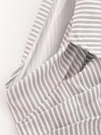 Women's Irregular Asymmetric Striped Shirt Sexy Pirational Design Shirt