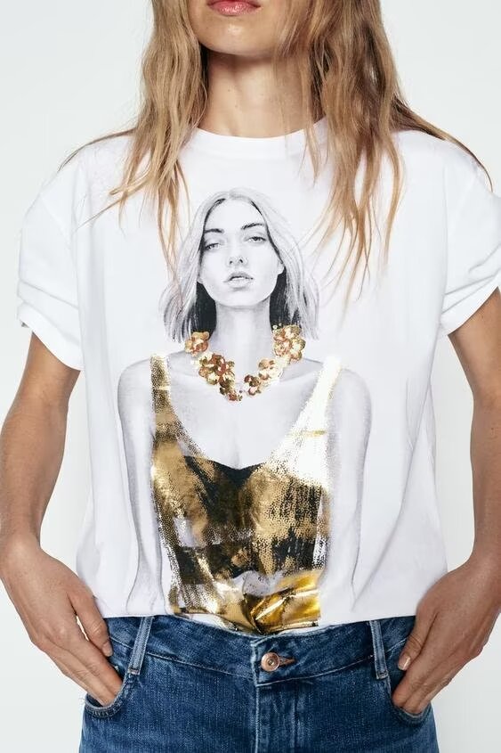 Women’s Graphic Print Casual Short Sleeve T-Shirt