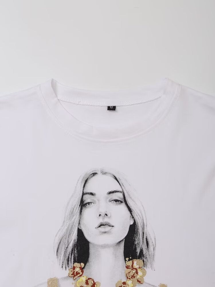 Women’s Graphic Print Casual Short Sleeve T-Shirt