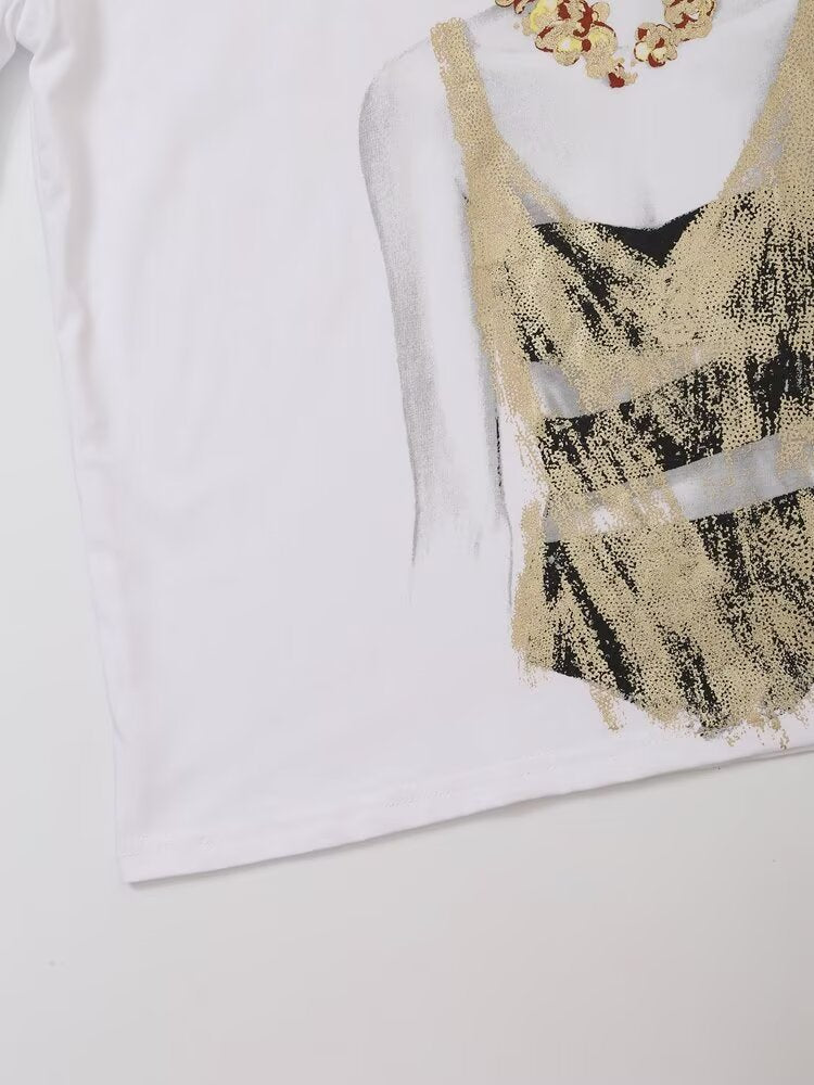 Women’s Graphic Print Casual Short Sleeve T-Shirt