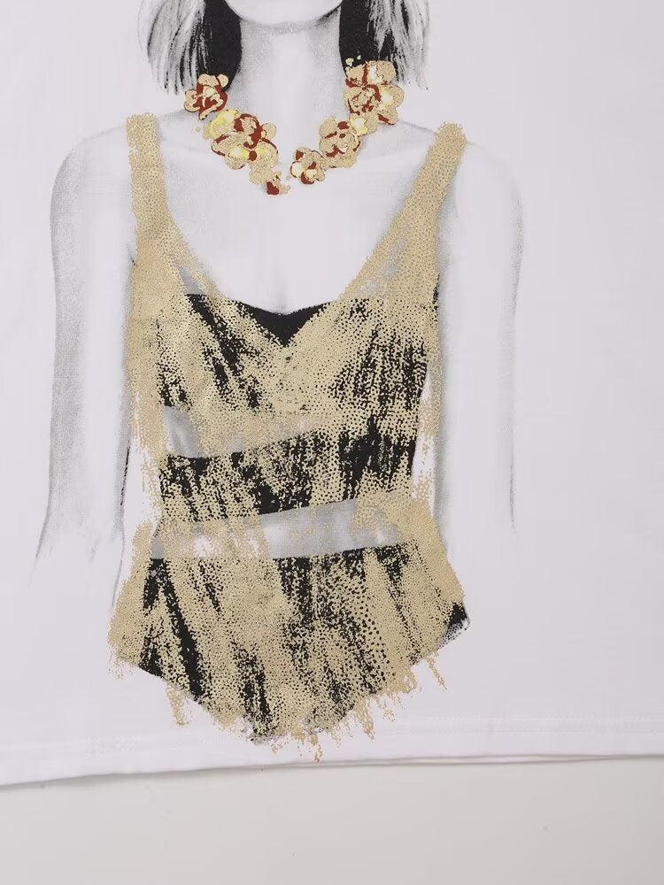 Women’s Graphic Print Casual Short Sleeve T-Shirt