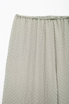 Summer Wrinkle Tied Top Casual Trousers