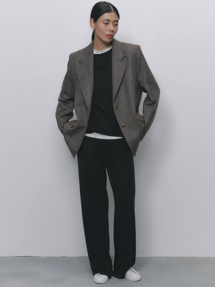 Women's Autumn Winter Soft Modal Women's Casual Top Wide Leg Pants