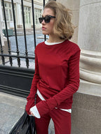 Women's Autumn Winter Soft Modal Women's Casual Top Wide Leg Pants