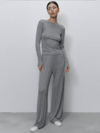 Gray Trousers Set