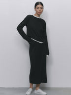 Black Skirt Set