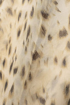 Women's Summer Animal Pattern Printing Collared Single Breasted Long