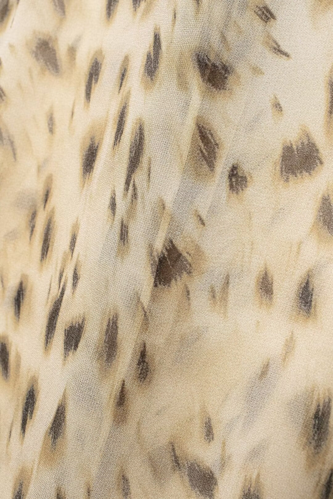 Women's Summer Animal Pattern Printing Collared Single Breasted Long