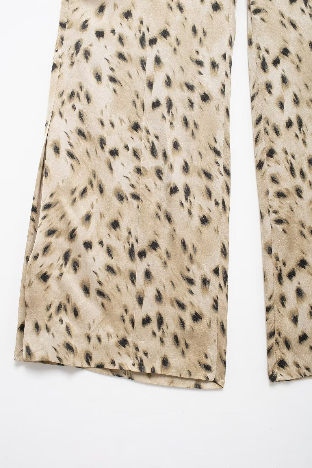 Women's Summer Animal Pattern Printing Collared Single Breasted Long