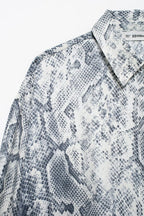 Women's Fall Women's Animal Pattern Printed Shirt Casual Pants