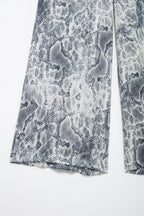Women's Fall Women's Animal Pattern Printed Shirt Casual Pants