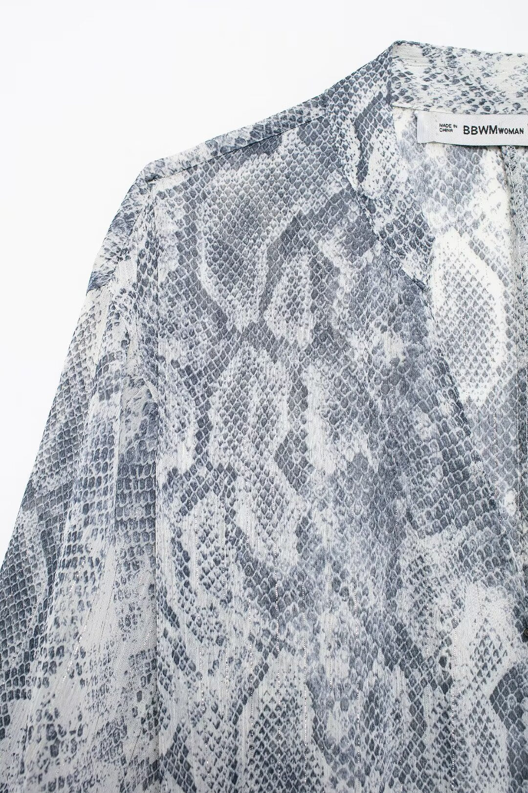 Metal Color Line Animal Pattern Print Dress