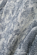 Metal Color Line Animal Pattern Print Dress