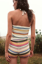 Women's Crochet Halter Vest Top