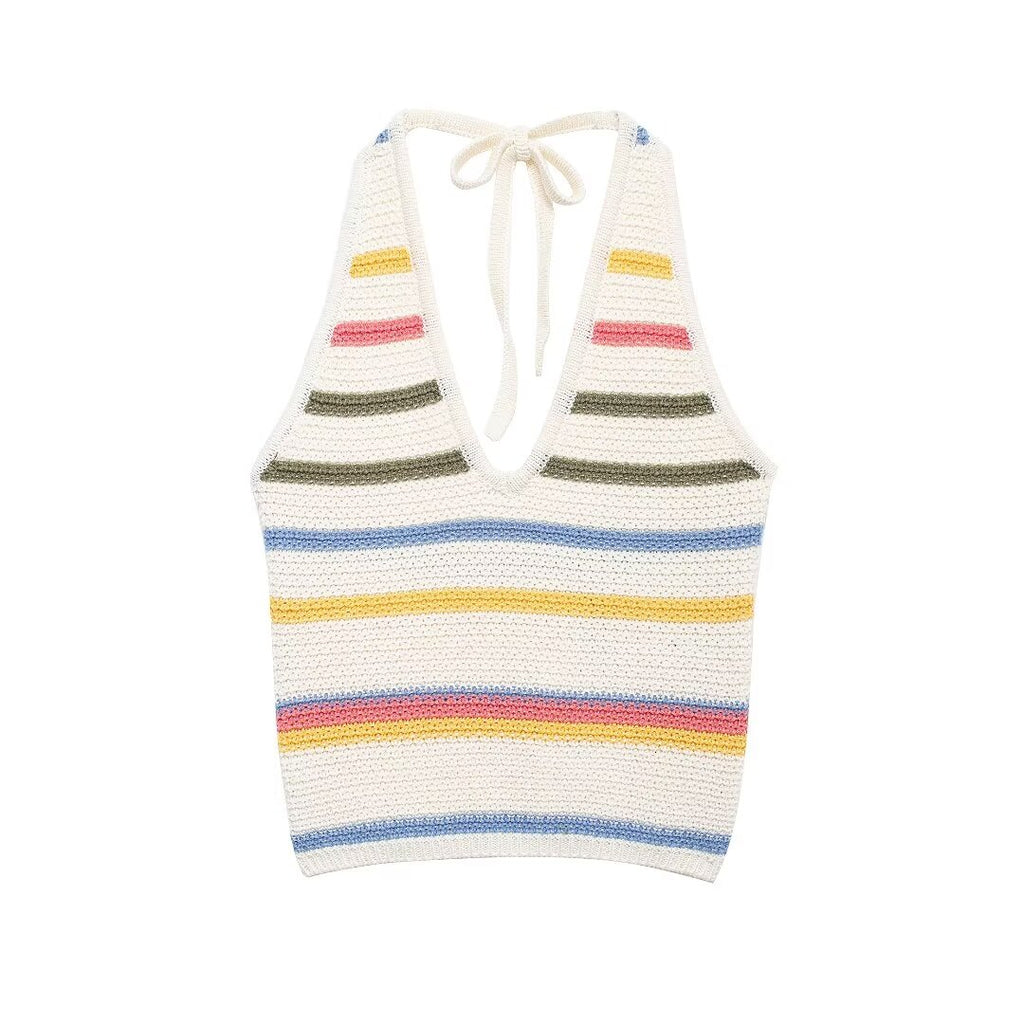 Women's Crochet Halter Vest Top