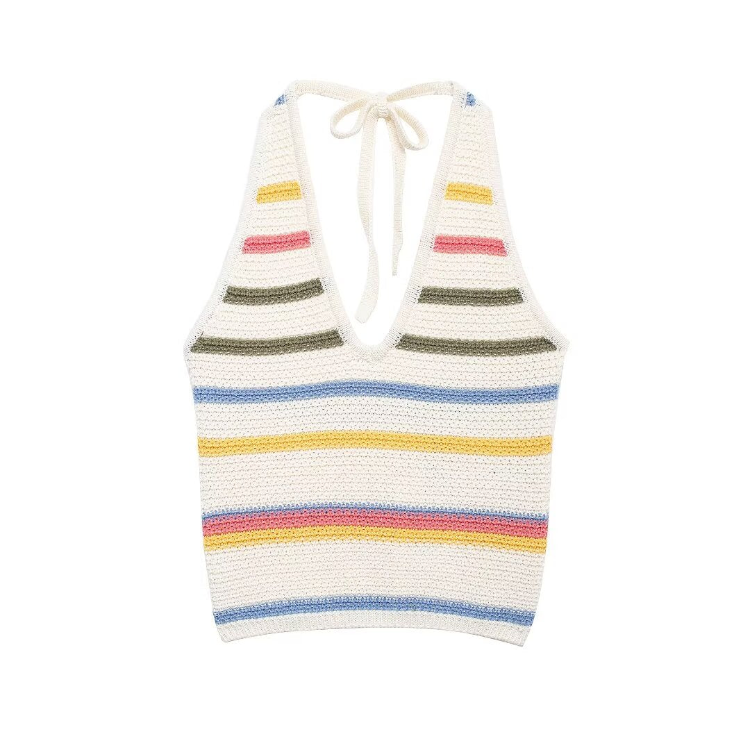 Women's Crochet Halter Vest Top