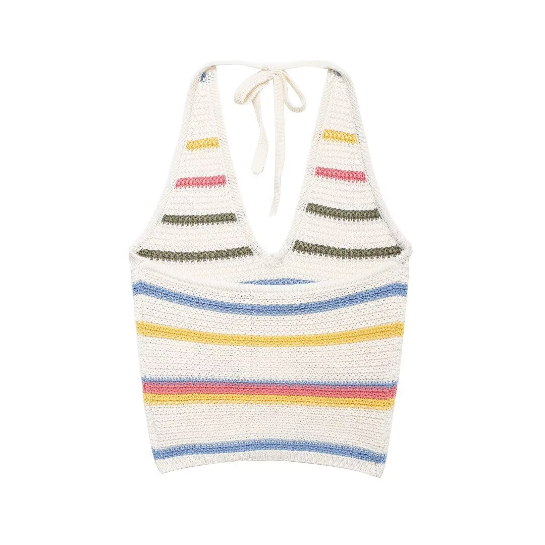 Women's Crochet Halter Vest Top