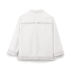 Summer Casual Hollow Out Cutout Embroidered Shirt Shorts Sets