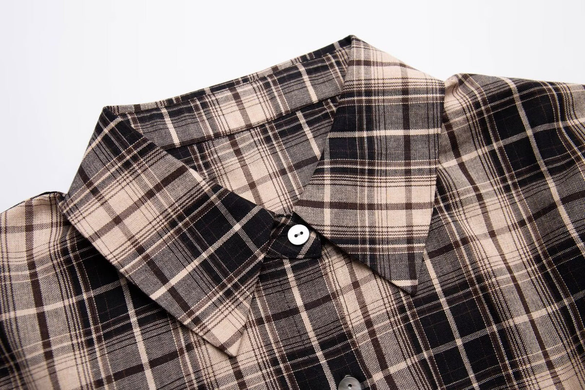 Women’s Retro Plaid Shacket