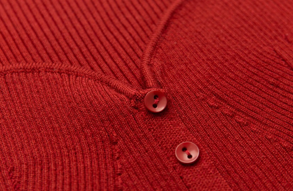 Women's Spring Solid Knitwear Button Short Cardigans