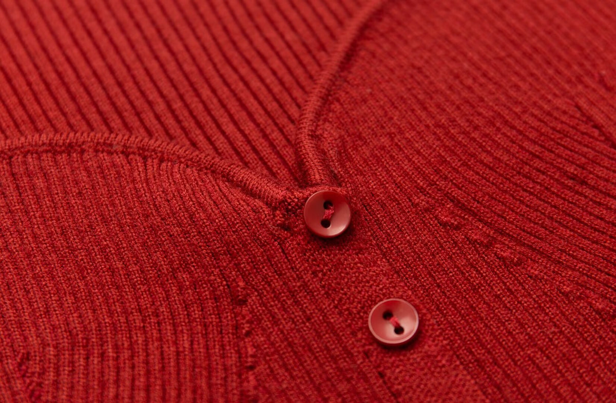 Women's Spring Solid Knitwear Button Short Cardigans