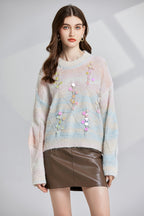 Women's 's Openwork Oversized Sweater