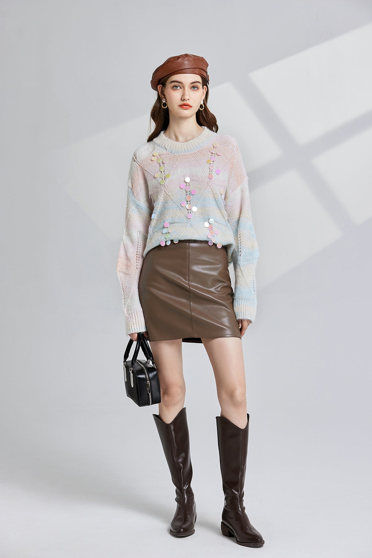 Women's Openwork Oversized Sweater