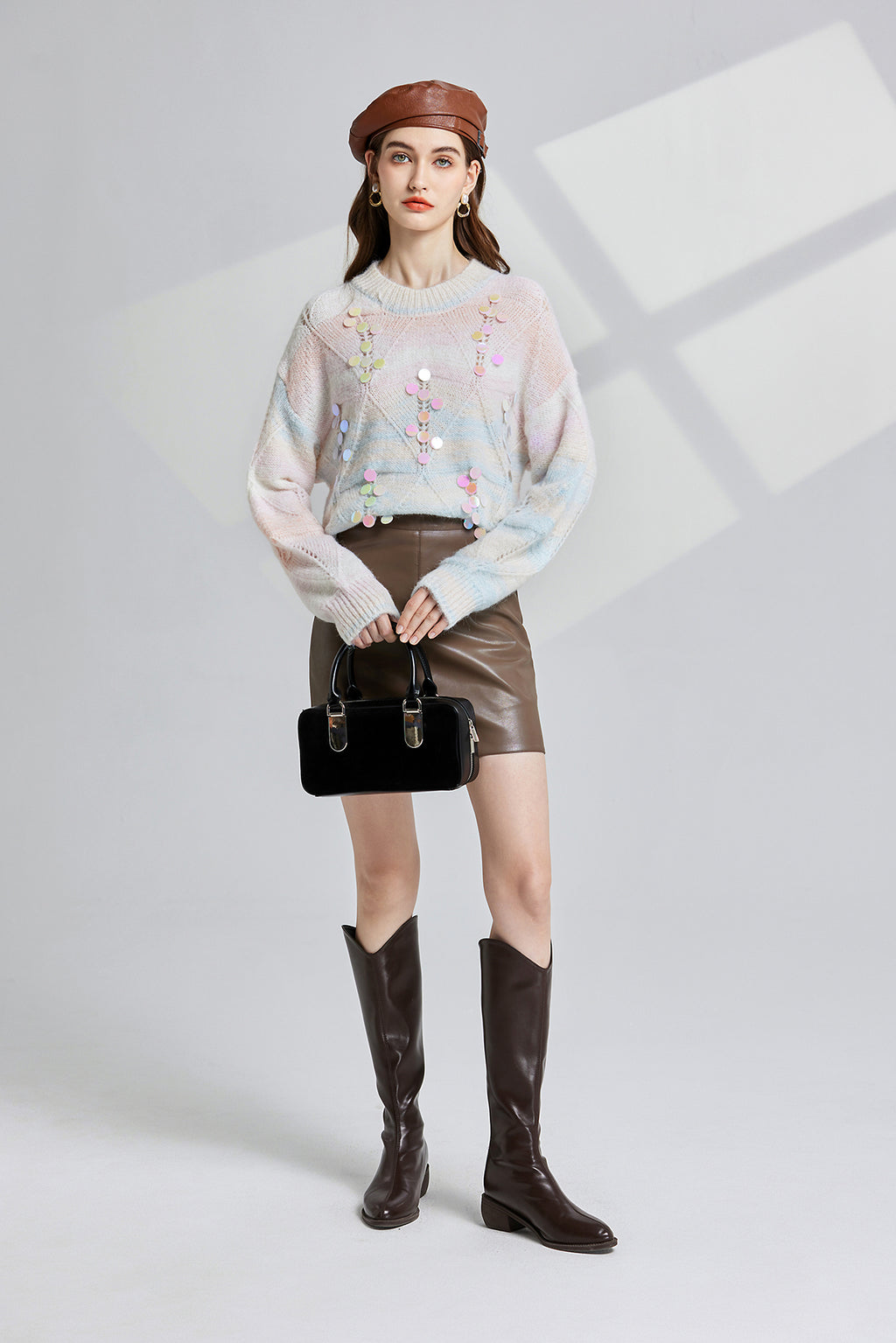 Women's 's Openwork Oversized Sweater