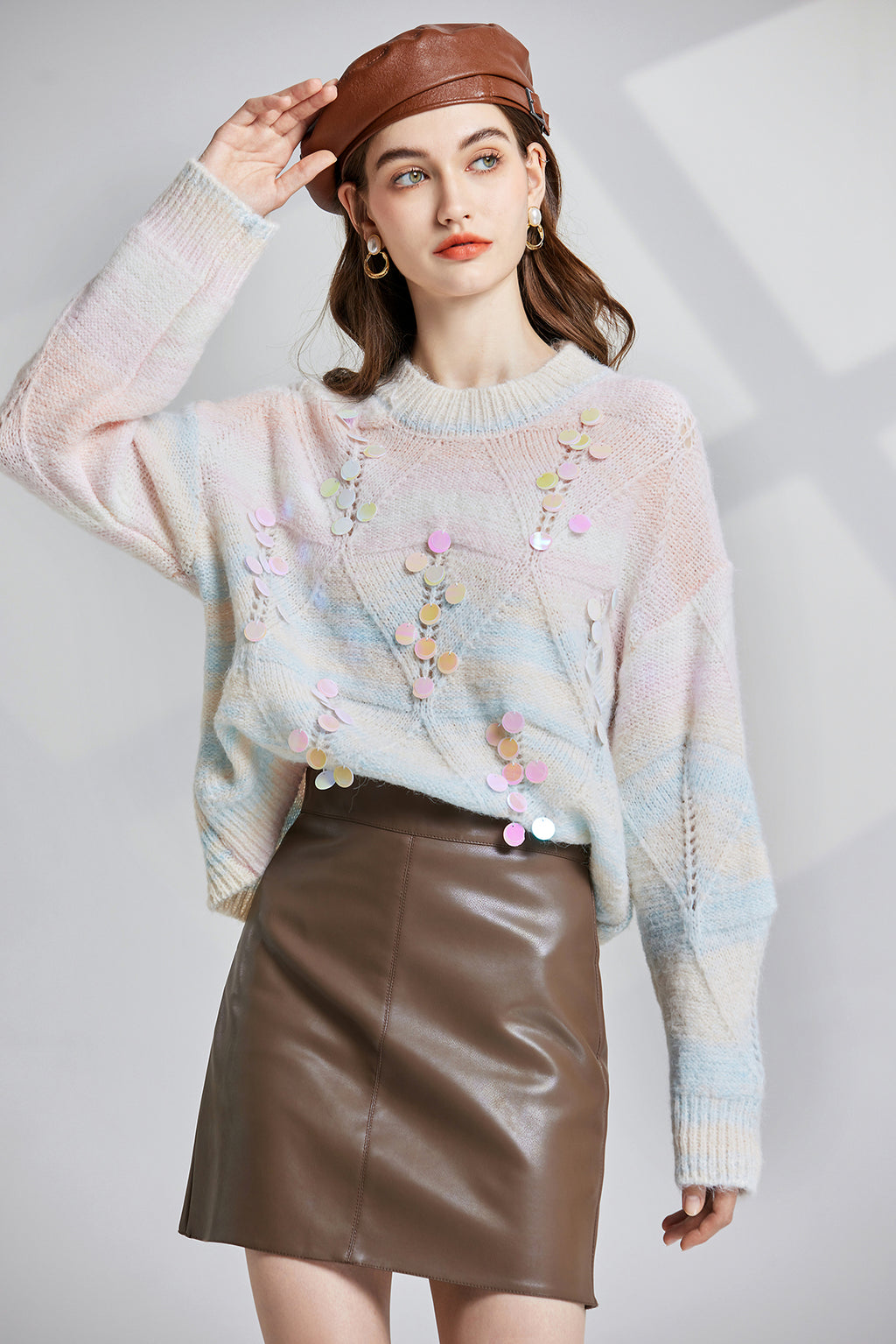 Women's 's Openwork Oversized Sweater